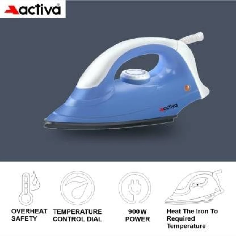 Activa ABS Coral 900 Watts Dry Iron, 500 g-3.webp